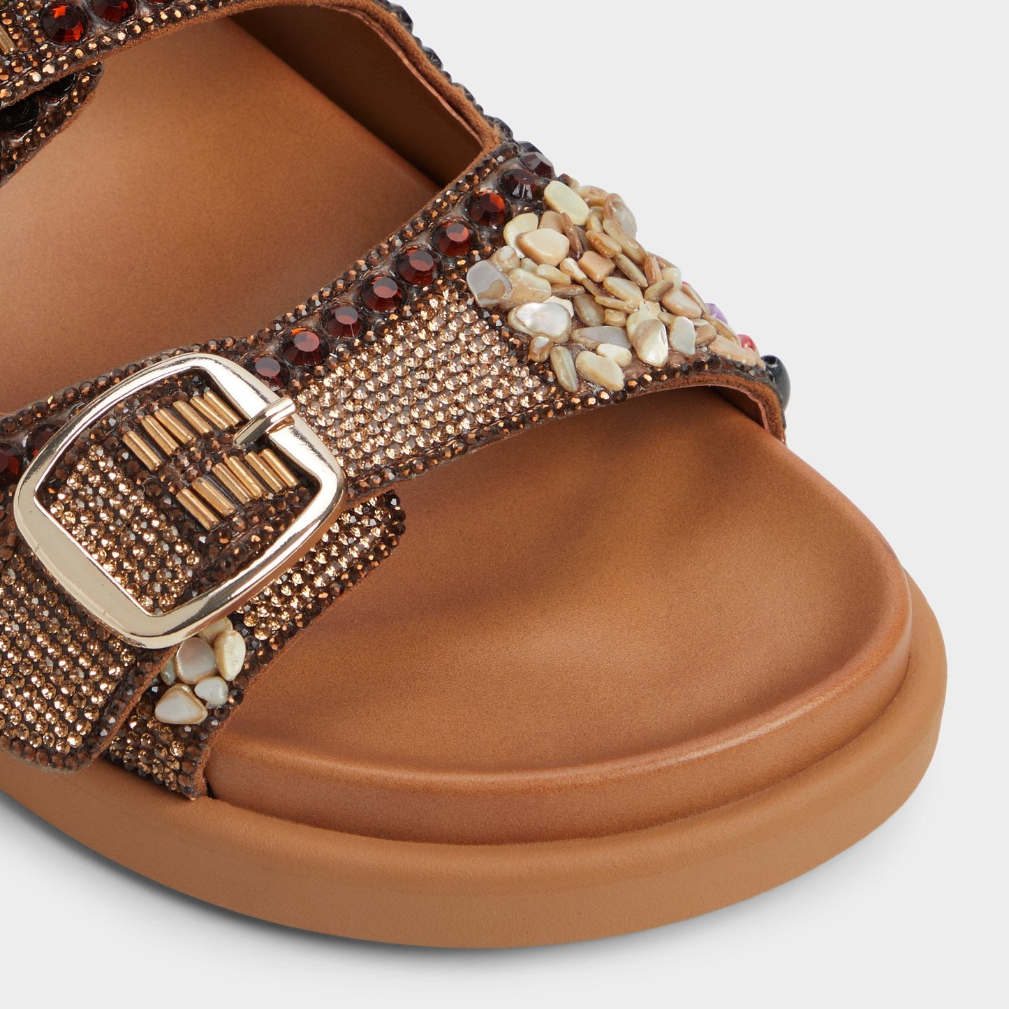 Bohochic Open Brown Women's Footbed sandals - Footbed sandal Aldo Open Brown