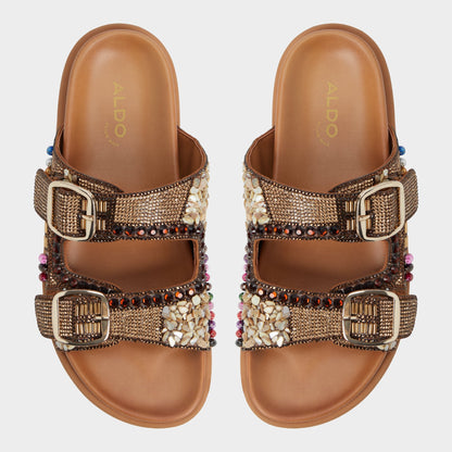 Bohochic Open Brown Women's Footbed sandals - Footbed sandal Aldo Open Brown