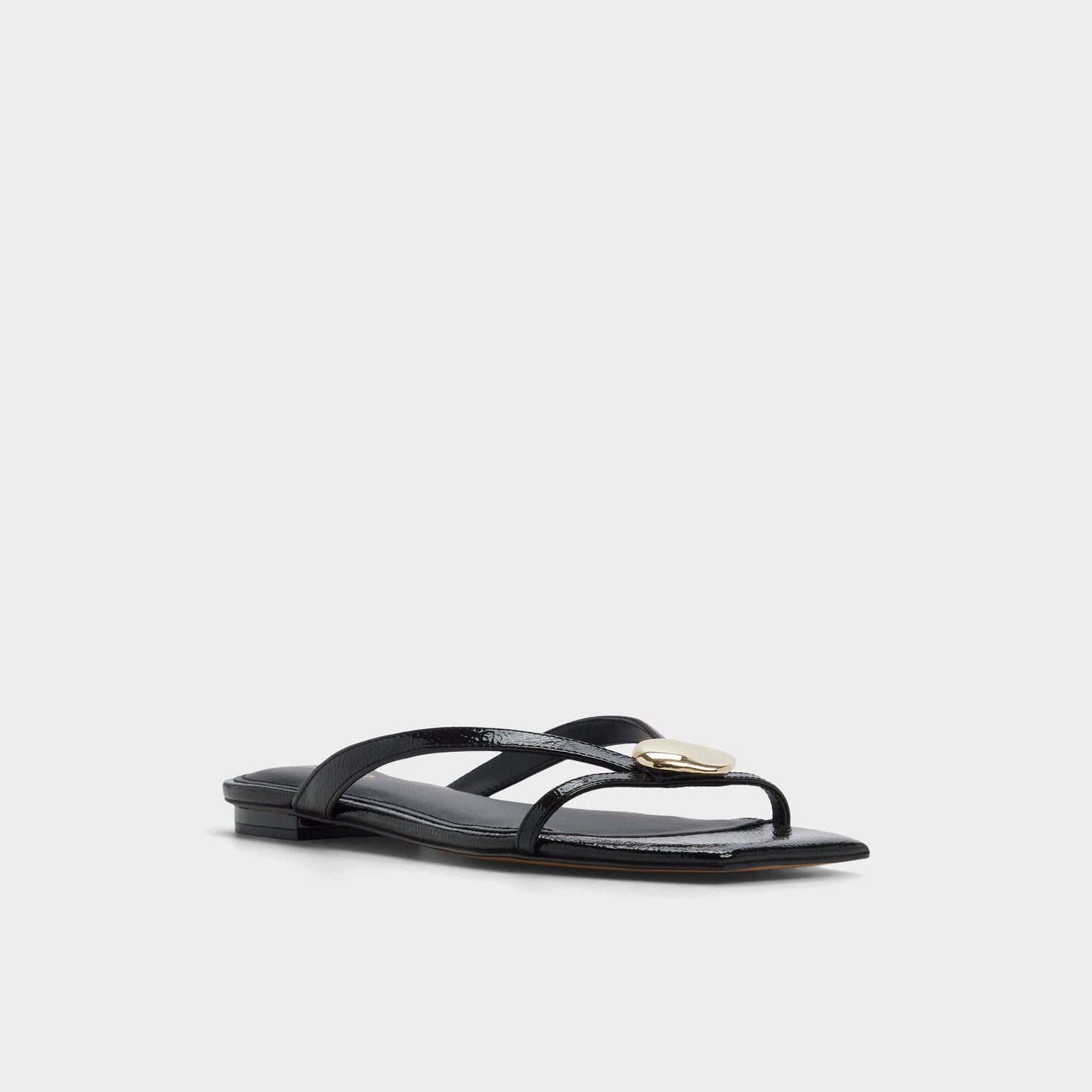 Iliria Black Women's Flats - Slide sandal Aldo Black