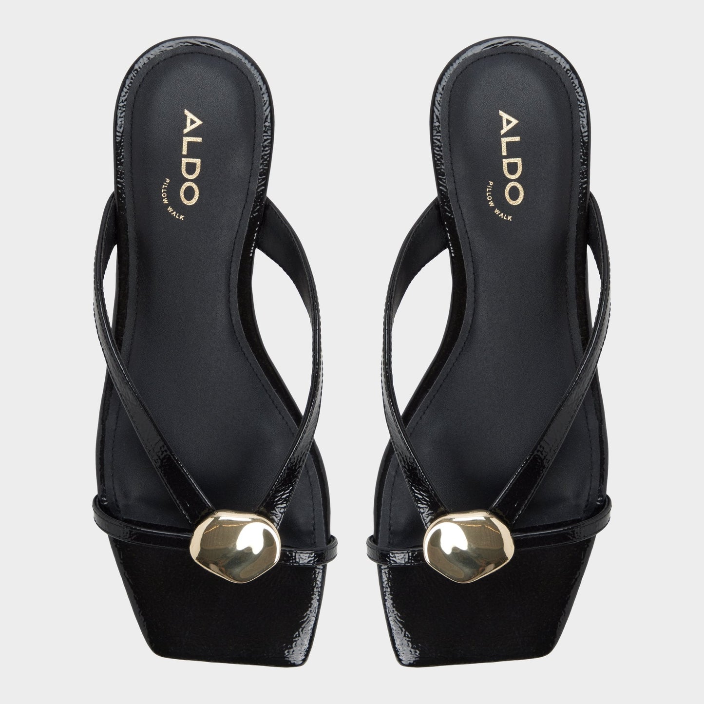 Iliria Black Women's Flats - Slide sandal Aldo Black