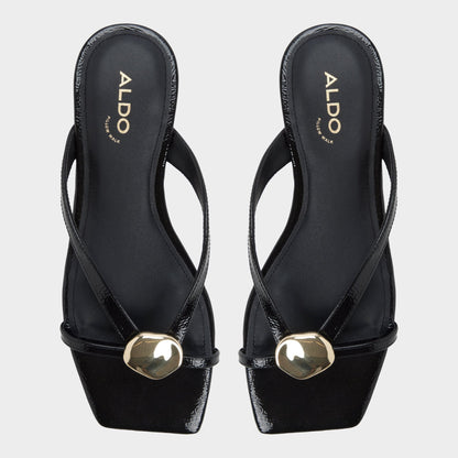 Iliria Black Women's Flats - Slide sandal Aldo Black