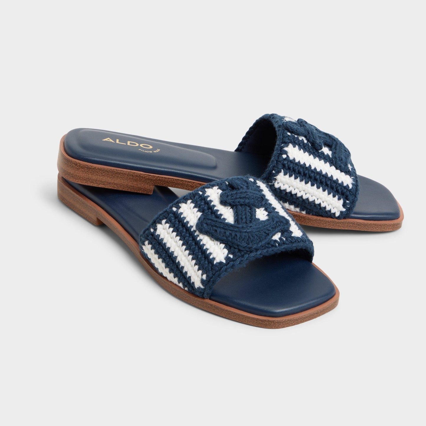 Sabbia Blue Combo Women's Flats - Slide sandal Aldo Blue Combo
