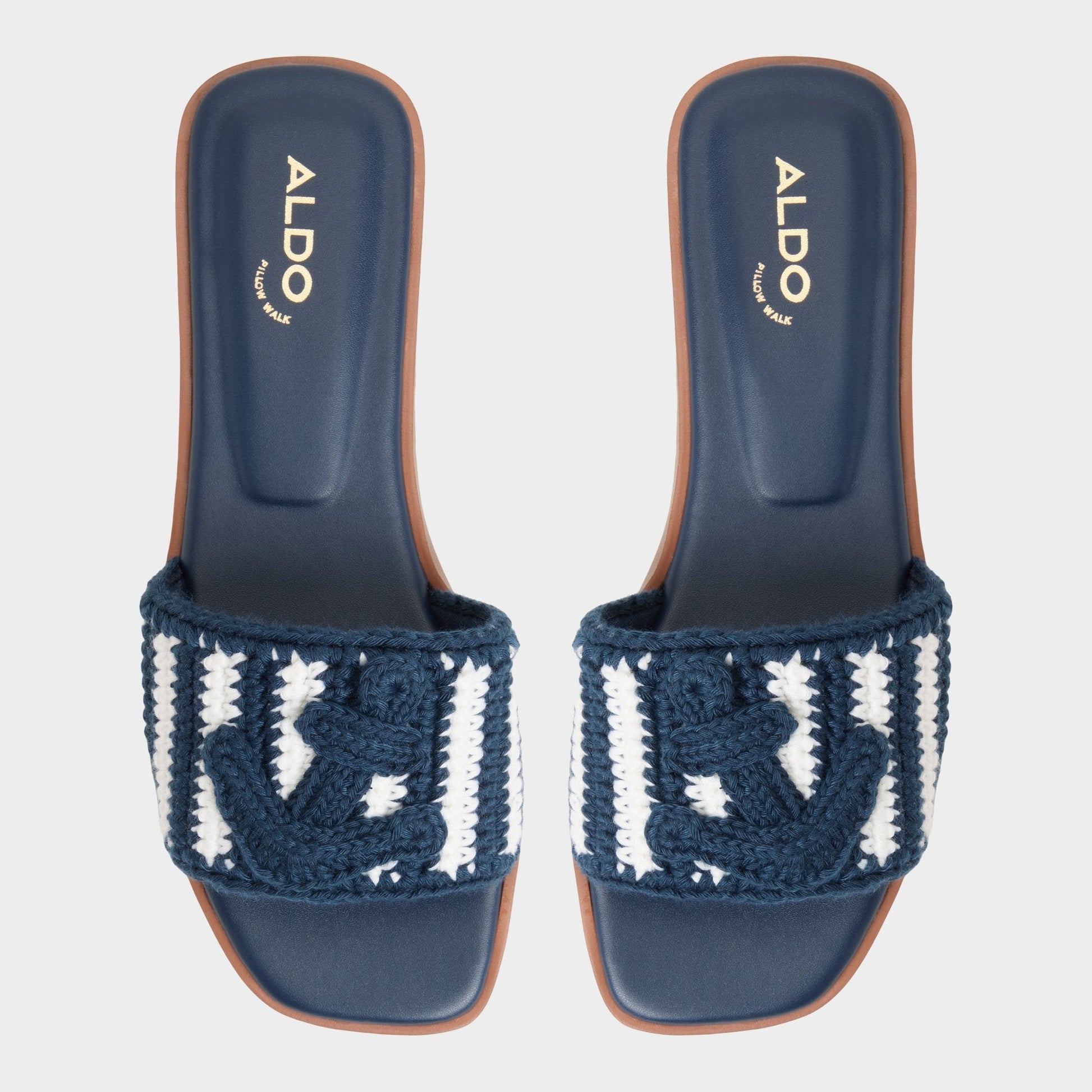 Sabbia Blue Combo Women's Flats - Slide sandal Aldo Blue Combo