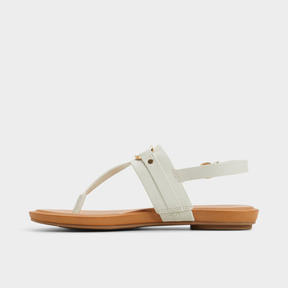 Taylen White/Bone Women's Footbed sandals - T-strap sandal Aldo White/Bone