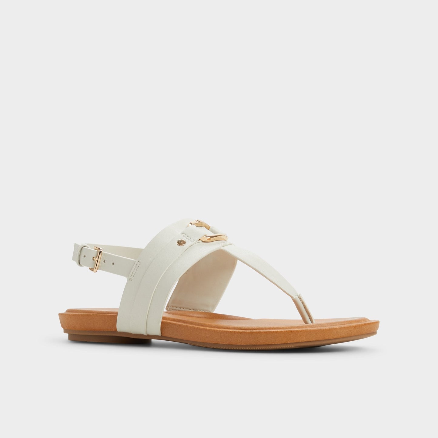 Taylen White/Bone Women's Footbed sandals - T-strap sandal Aldo White/Bone