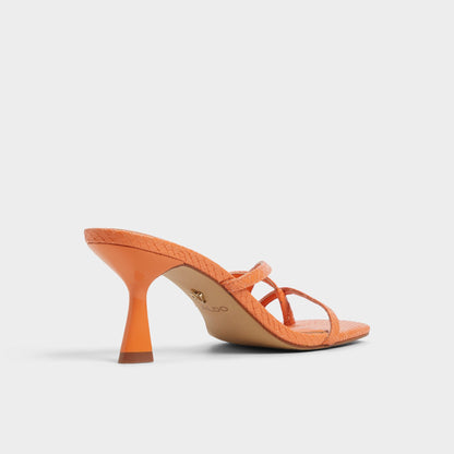 Calypsa Medium Orange Women's Heeled mules - Strappy heeled sandal Aldo Medium Orange