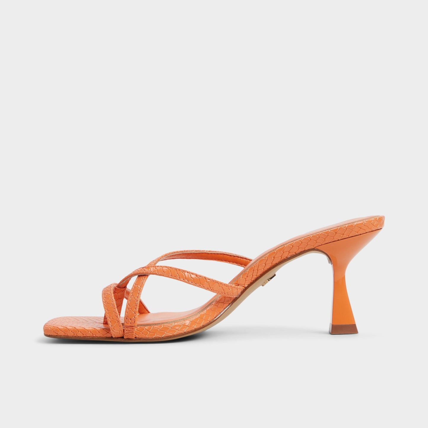 Calypsa Medium Orange Women's Heeled mules - Strappy heeled sandal Aldo Medium Orange