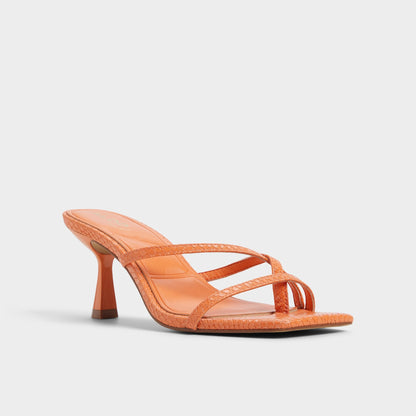 Calypsa Medium Orange Women's Heeled mules - Strappy heeled sandal Aldo Medium Orange