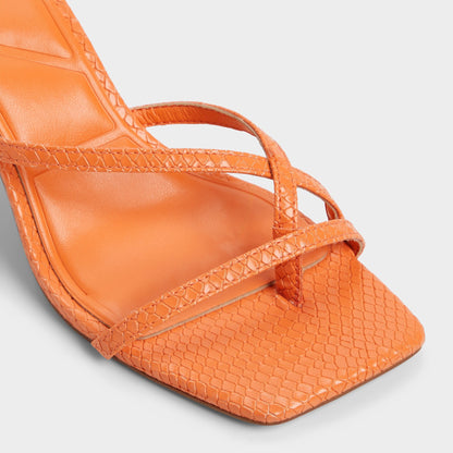 Calypsa Medium Orange Women's Heeled mules - Strappy heeled sandal Aldo Medium Orange