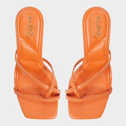 Calypsa Medium Orange Women's Heeled mules - Strappy heeled sandal Aldo Medium Orange
