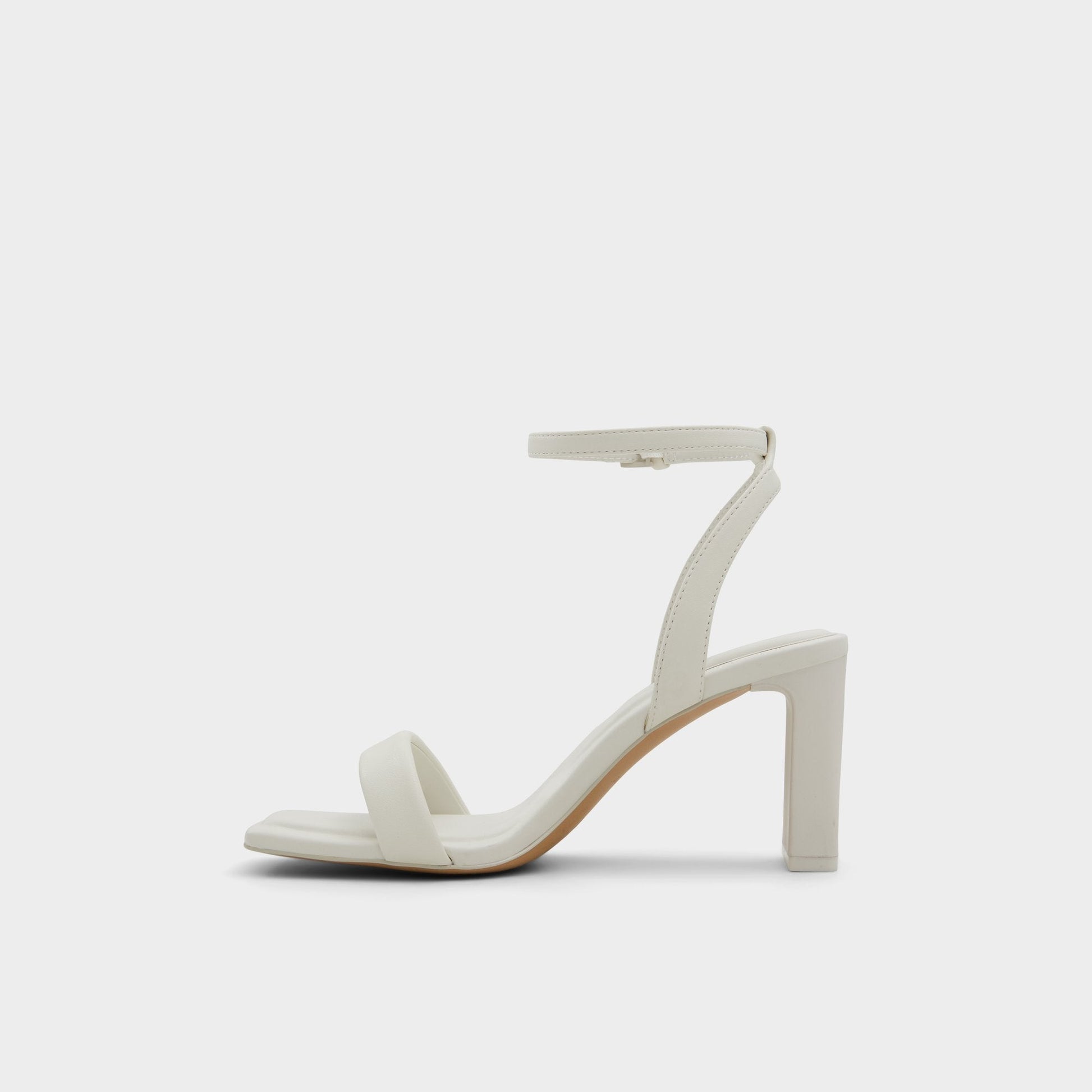Aurorai White/Bone Women's Strappy sandals - Strappy heeled sandal, Block heel Aldo White/Bone