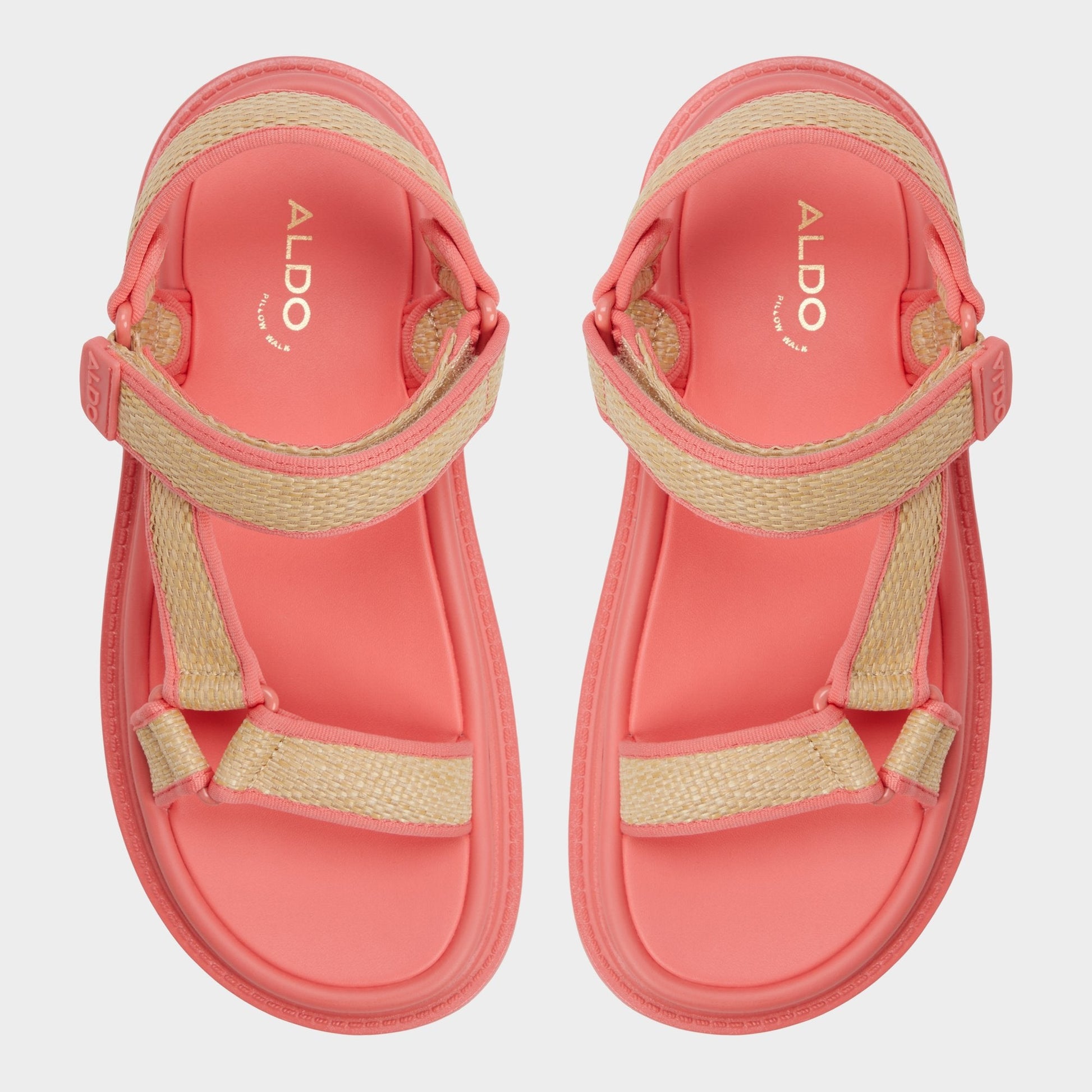 Oceana Coral Women's Footbed sandals - Footbed sandal Aldo Coral