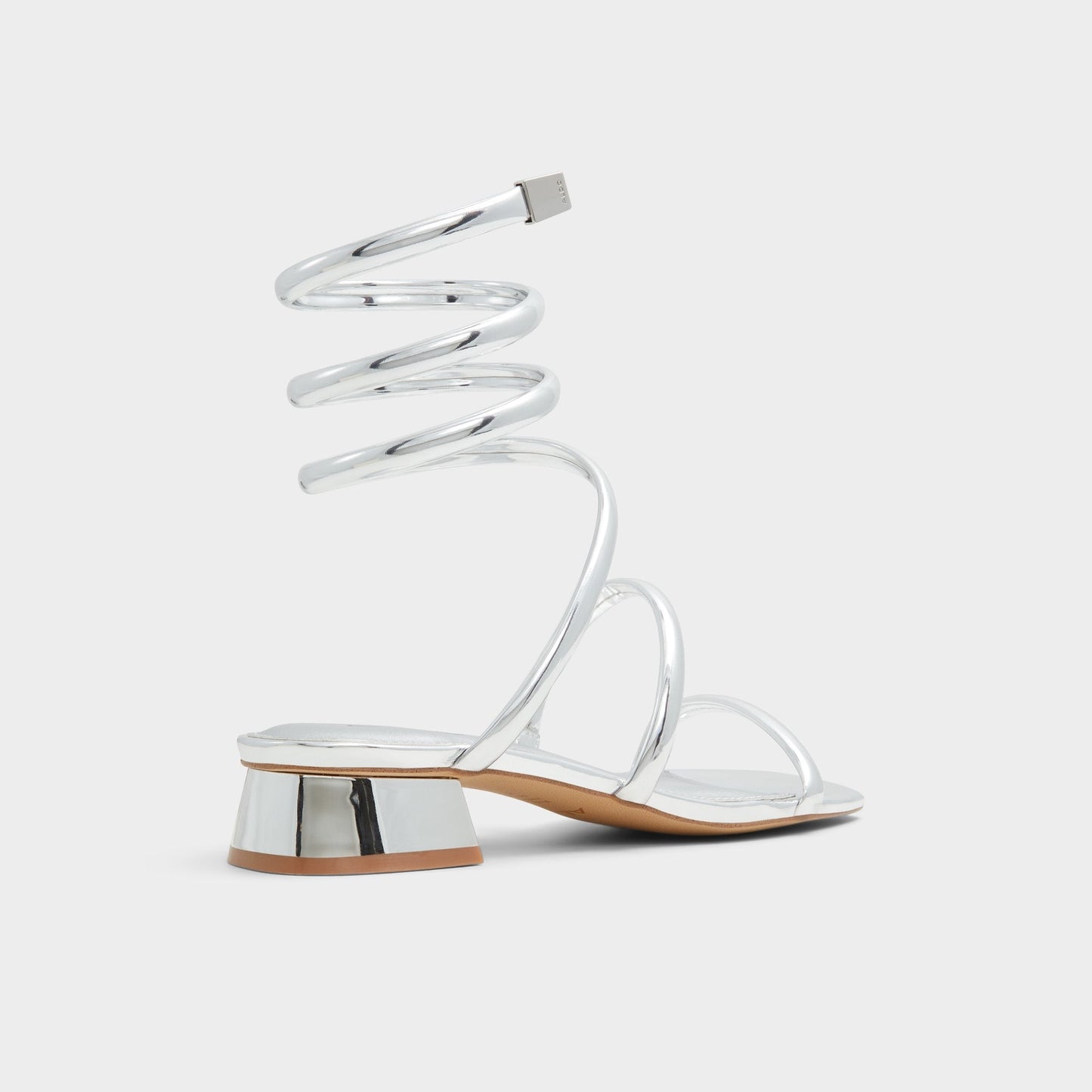 Spinna in Silver - Strappy sandal, Block heel Aldo Silver