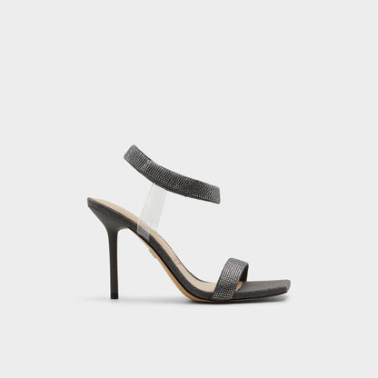 Rosy Dark Grey Women's Strappy sandals - Strappy heeled sandal Aldo Dark Grey