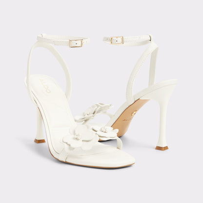 Daisylily White/Bone Women's Heeled sandals - Strappy heeled sandal, Stiletto heel Aldo White/bone