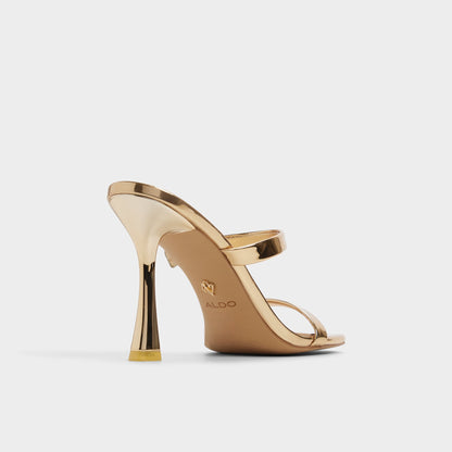 Evalyn in Gold - Strappy heeled sandal, Stiletto heel Aldo Gold