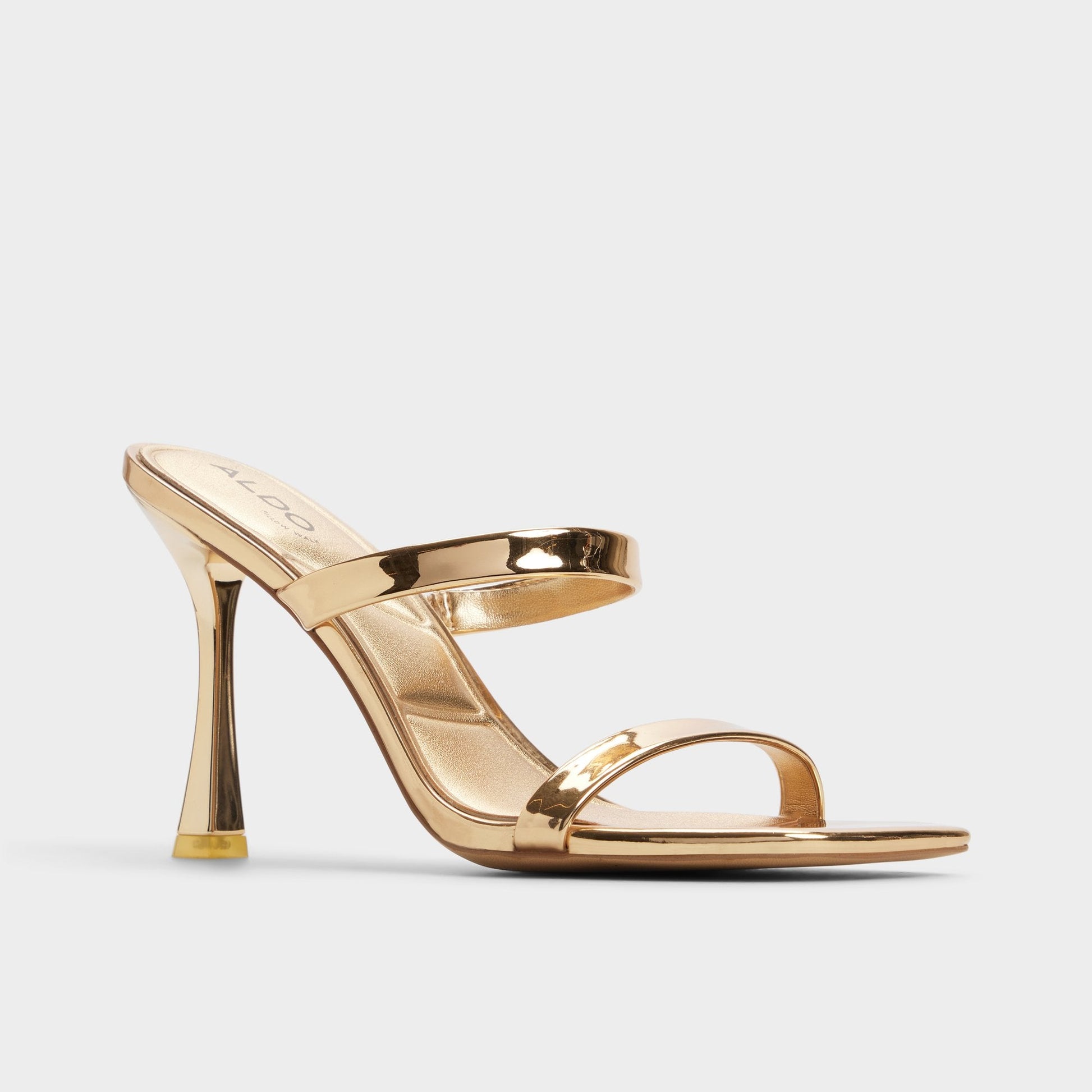 Evalyn in Gold - Strappy heeled sandal, Stiletto heel Aldo Gold