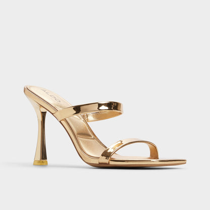 Evalyn in Gold - Strappy heeled sandal, Stiletto heel Aldo Gold