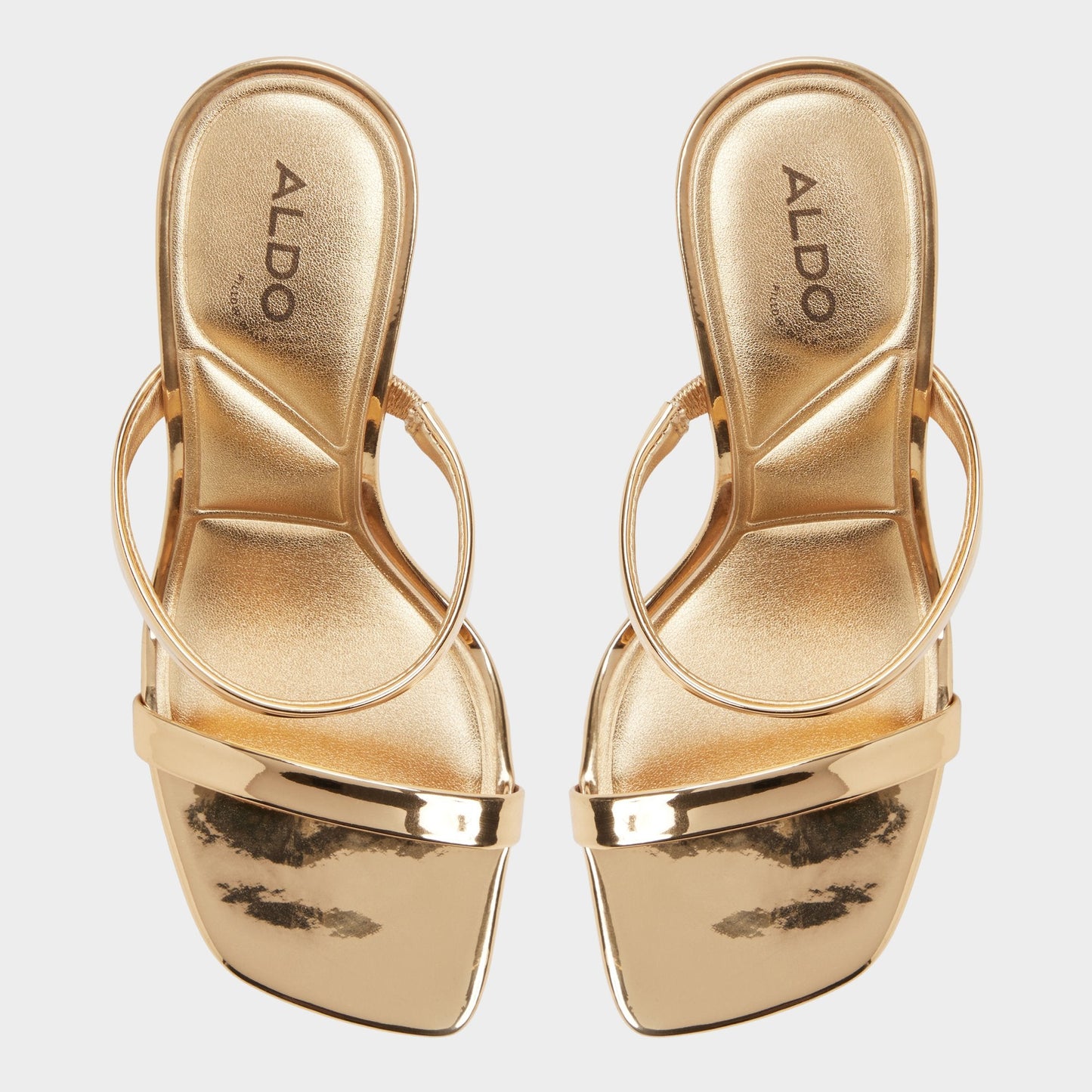 Evalyn in Gold - Strappy heeled sandal, Stiletto heel Aldo Gold