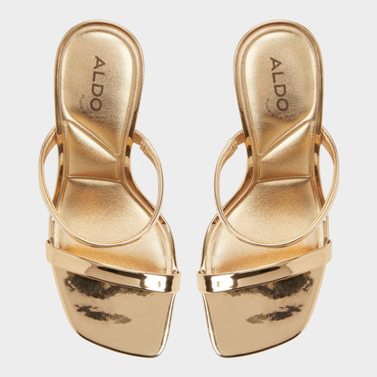 Evalyn in Gold - Strappy heeled sandal, Stiletto heel Aldo Gold