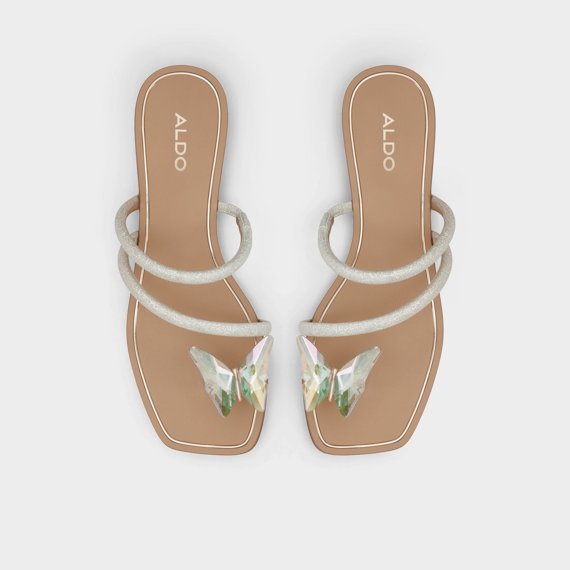 Garberia Silver Women's Flats - Flip flop Aldo Silver