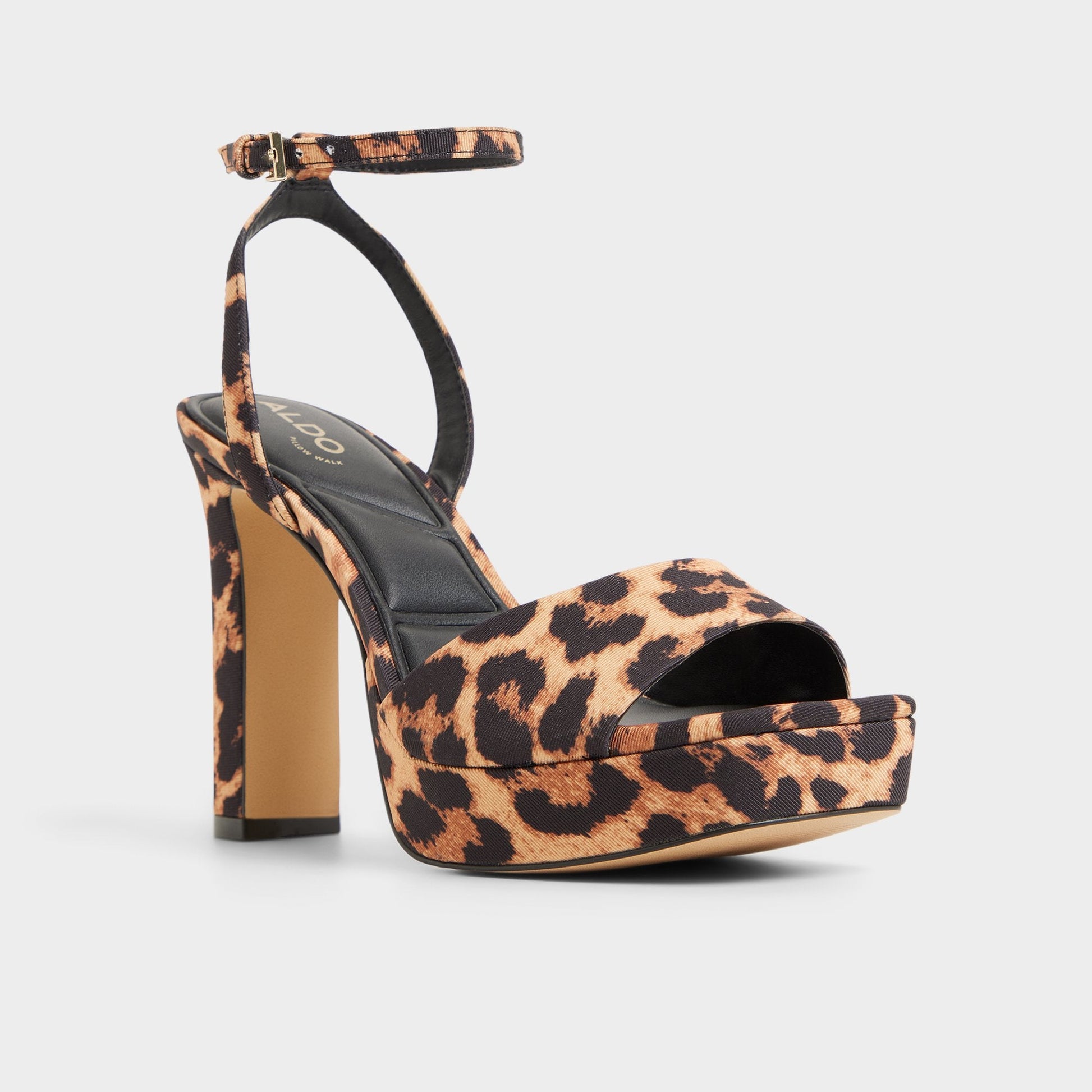 Chicgleam Brown Multi Women's Strappy sandals - Strappy heeled sandal, Platform Aldo Brown Multi