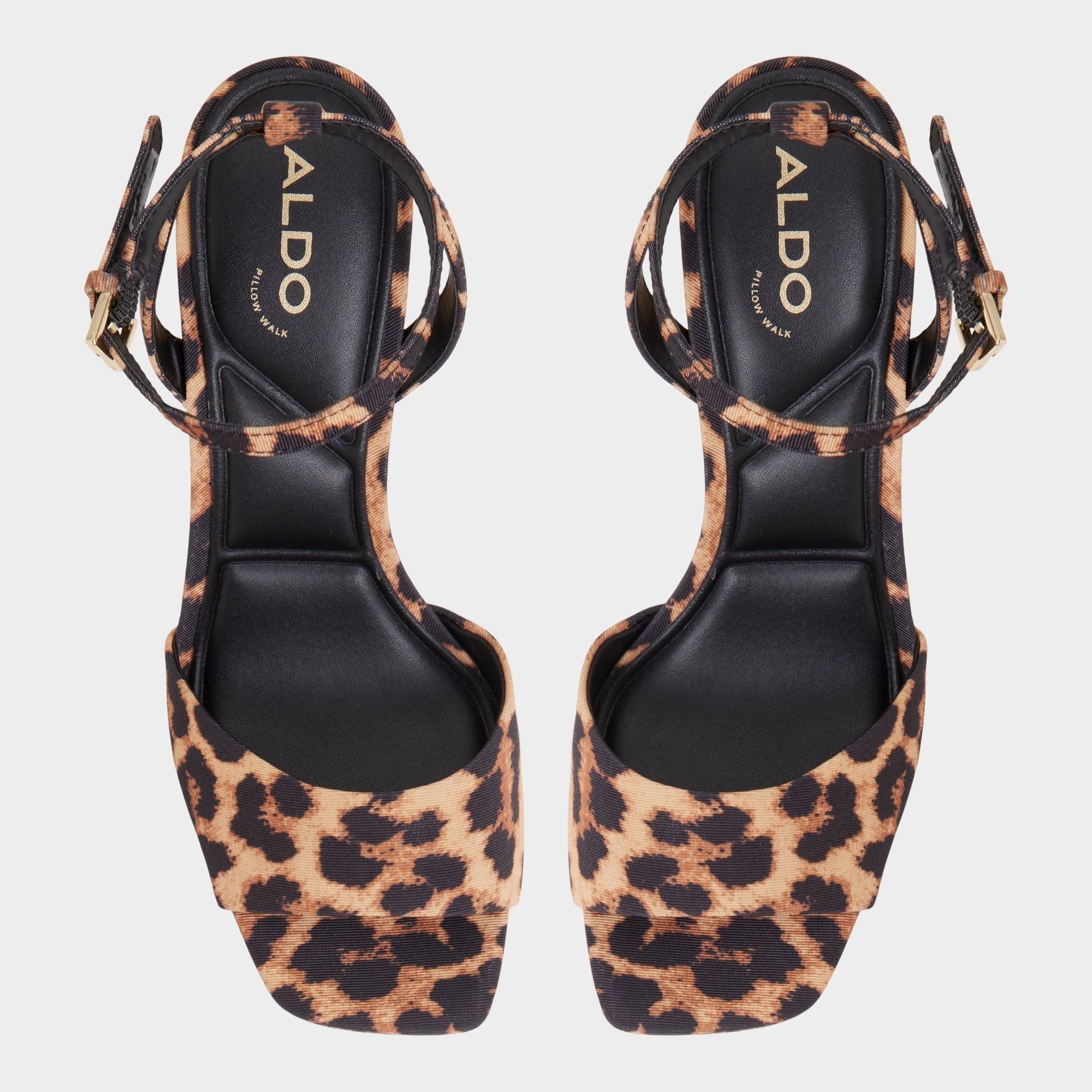 Chicgleam Brown Multi Women's Strappy sandals - Strappy heeled sandal, Platform Aldo Brown Multi