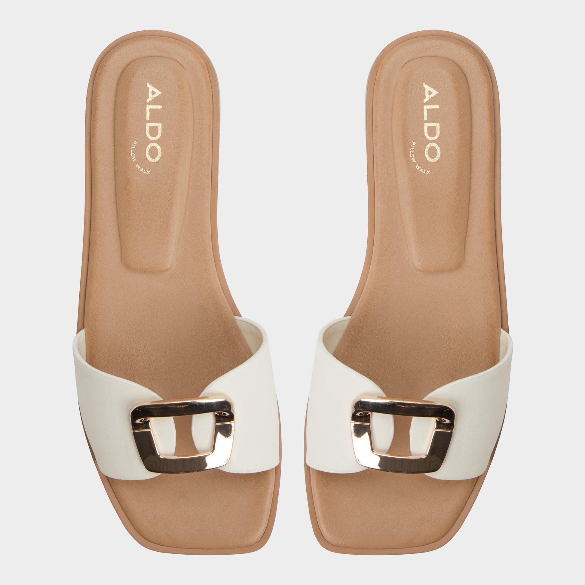 Tidella White Women's Flats - Slide sandal Aldo White