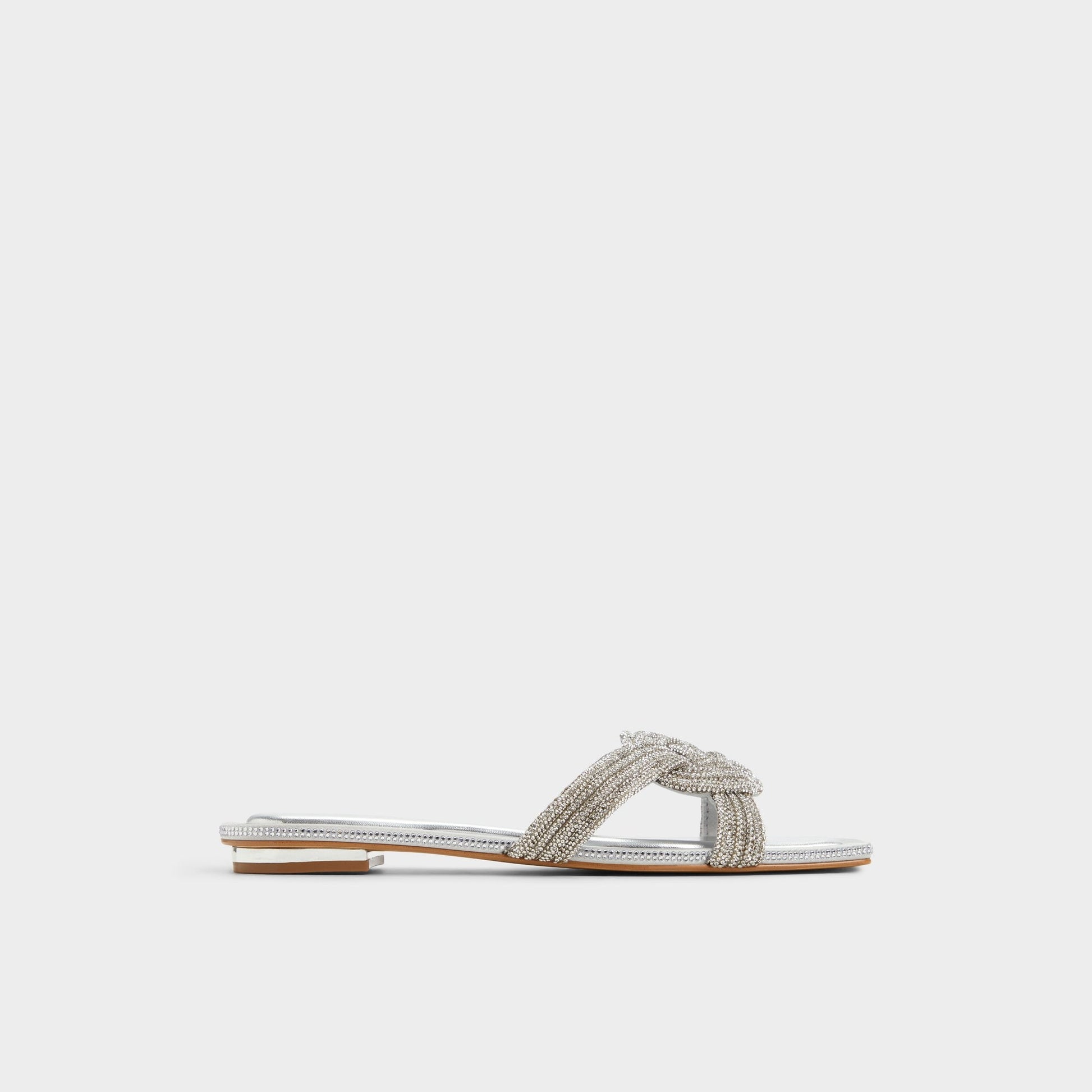 Karlina Silver Women's Iridescent metallics - Slide sandal Aldo Silver
