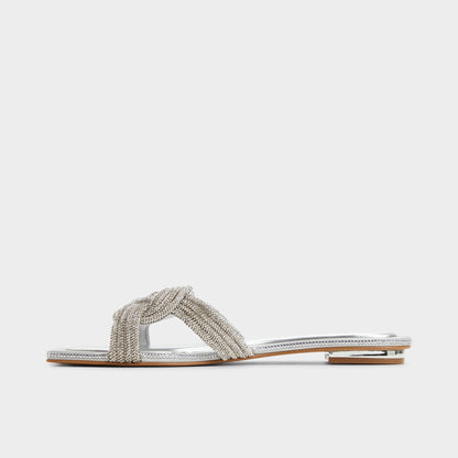 Karlina Silver Women's Iridescent metallics - Slide sandal Aldo Silver