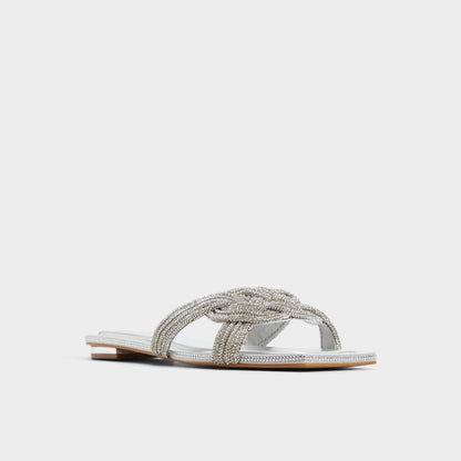 Karlina Silver Women's Iridescent metallics - Slide sandal Aldo Silver