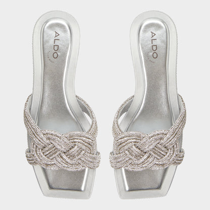 Karlina Silver Women's Iridescent metallics - Slide sandal Aldo Silver