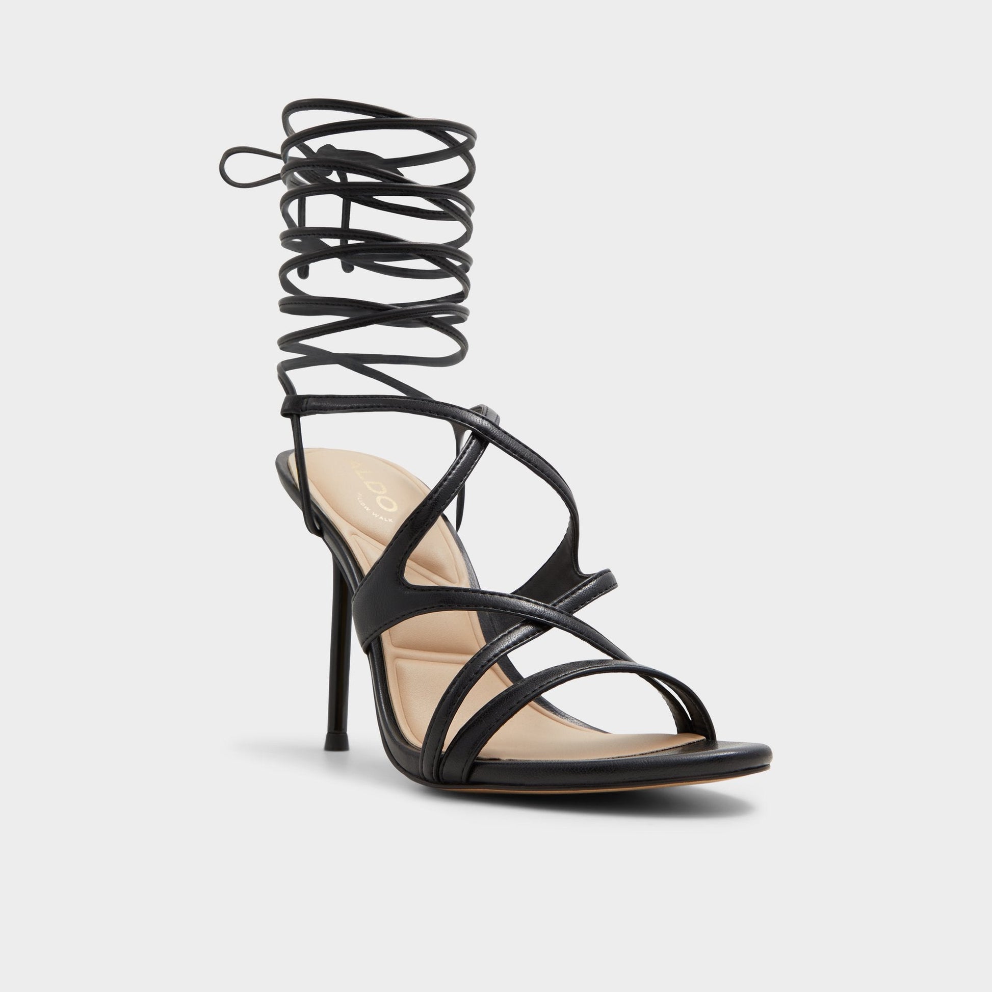 Marylou Black Women's Strappy sandals - Strappy heeled sandal Aldo Black