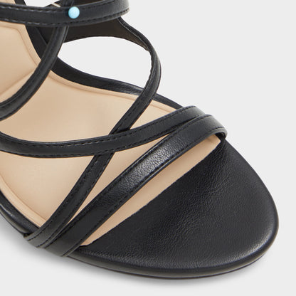 Marylou Black Women's Strappy sandals - Strappy heeled sandal Aldo Black