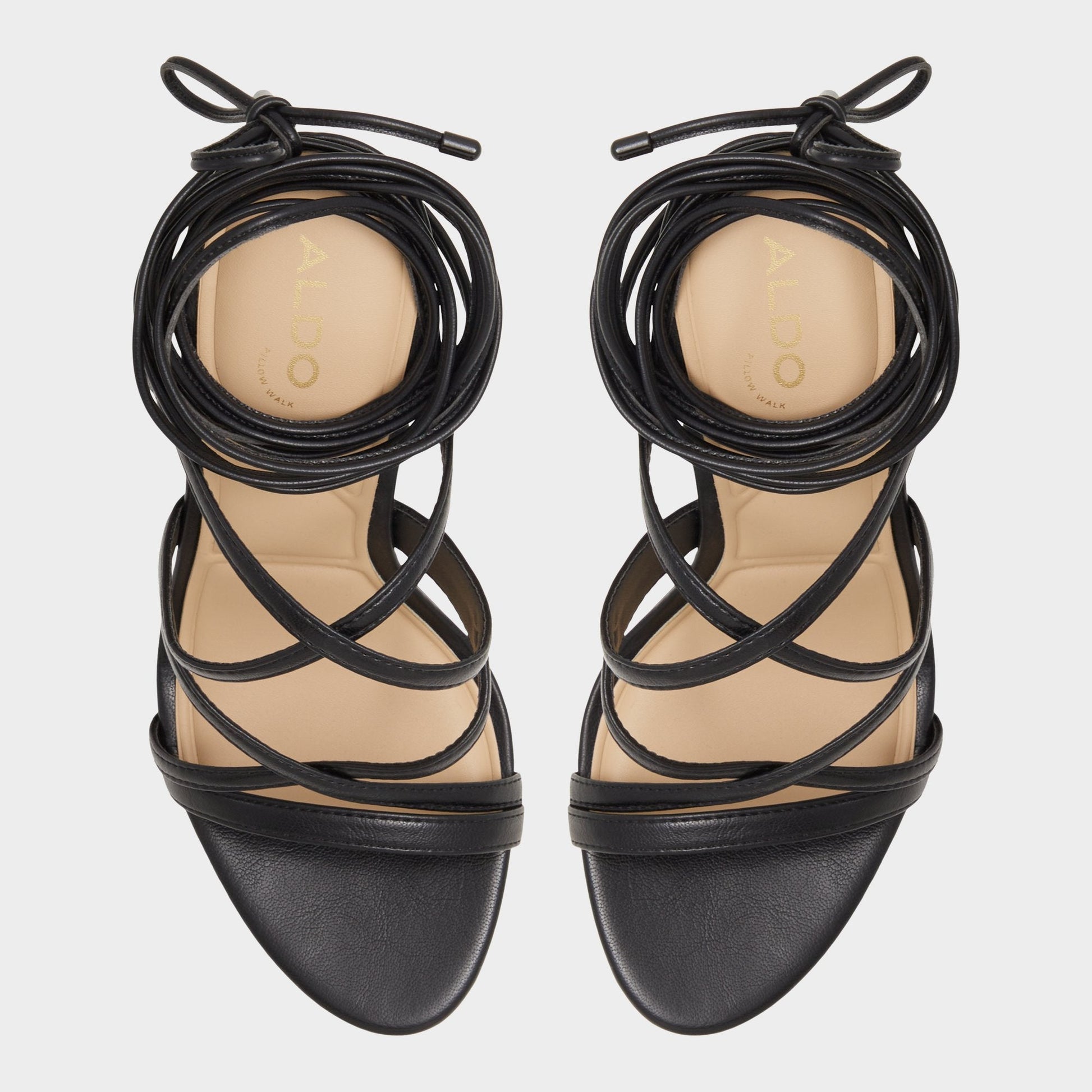 Marylou Black Women's Strappy sandals - Strappy heeled sandal Aldo Black