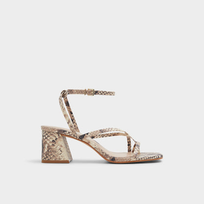 Adrauder in Brown Overflow 13801090 - Strappy block heeled sandal, Block heel Aldo Brown Overflow
