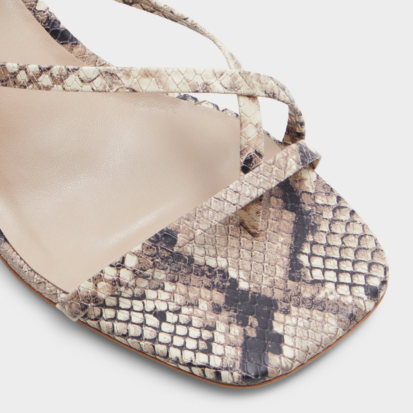 Adrauder in Brown Overflow 13801090 - Strappy block heeled sandal, Block heel Aldo Brown Overflow