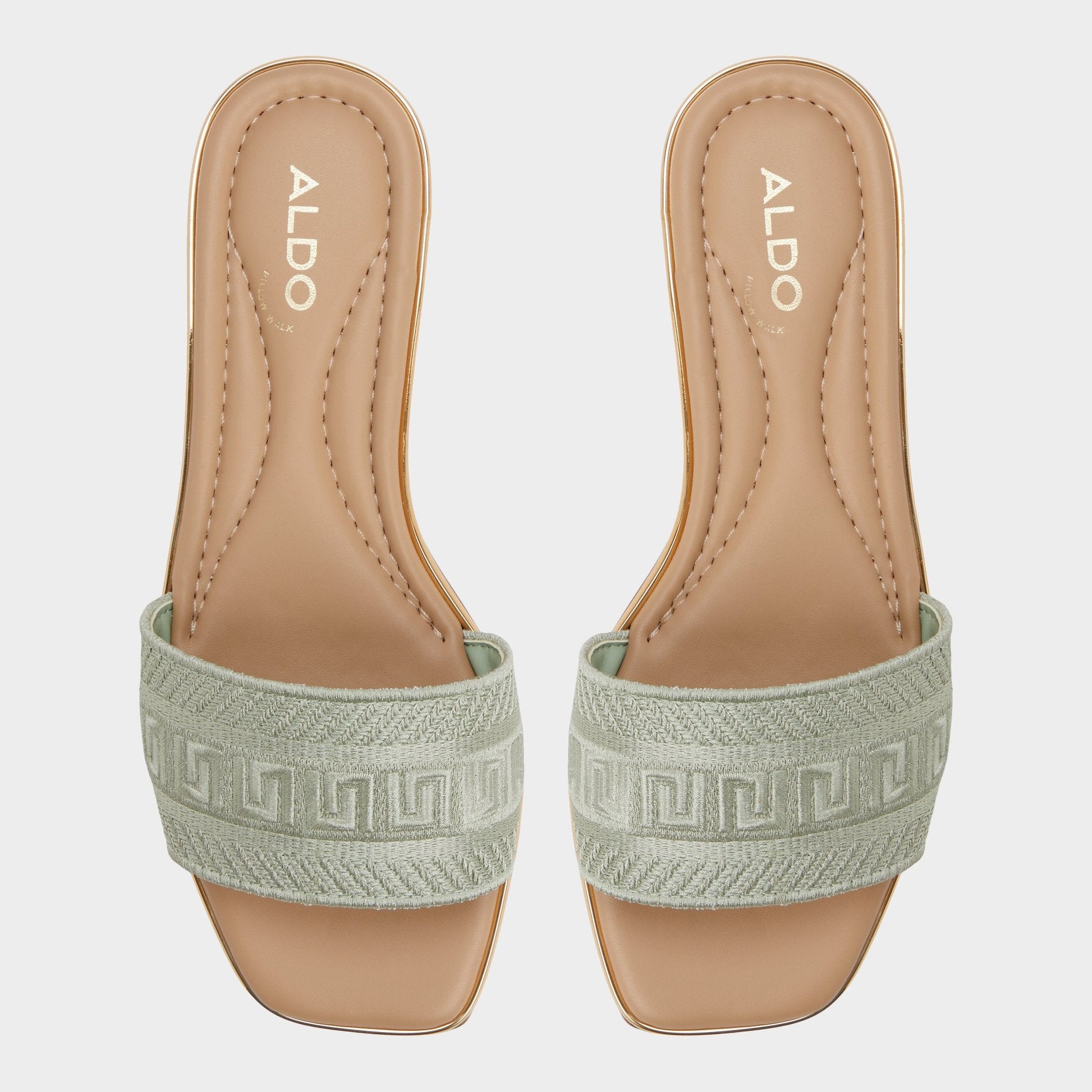 Oceania-xt Other Green Women's Flats - Slide sandal Aldo Other Green