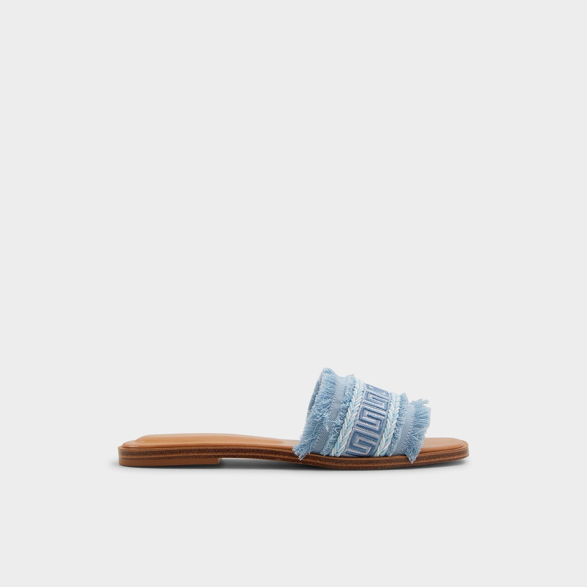 Nalani Medium Blue Women's Flats - Slide sandal Aldo Medium Blue