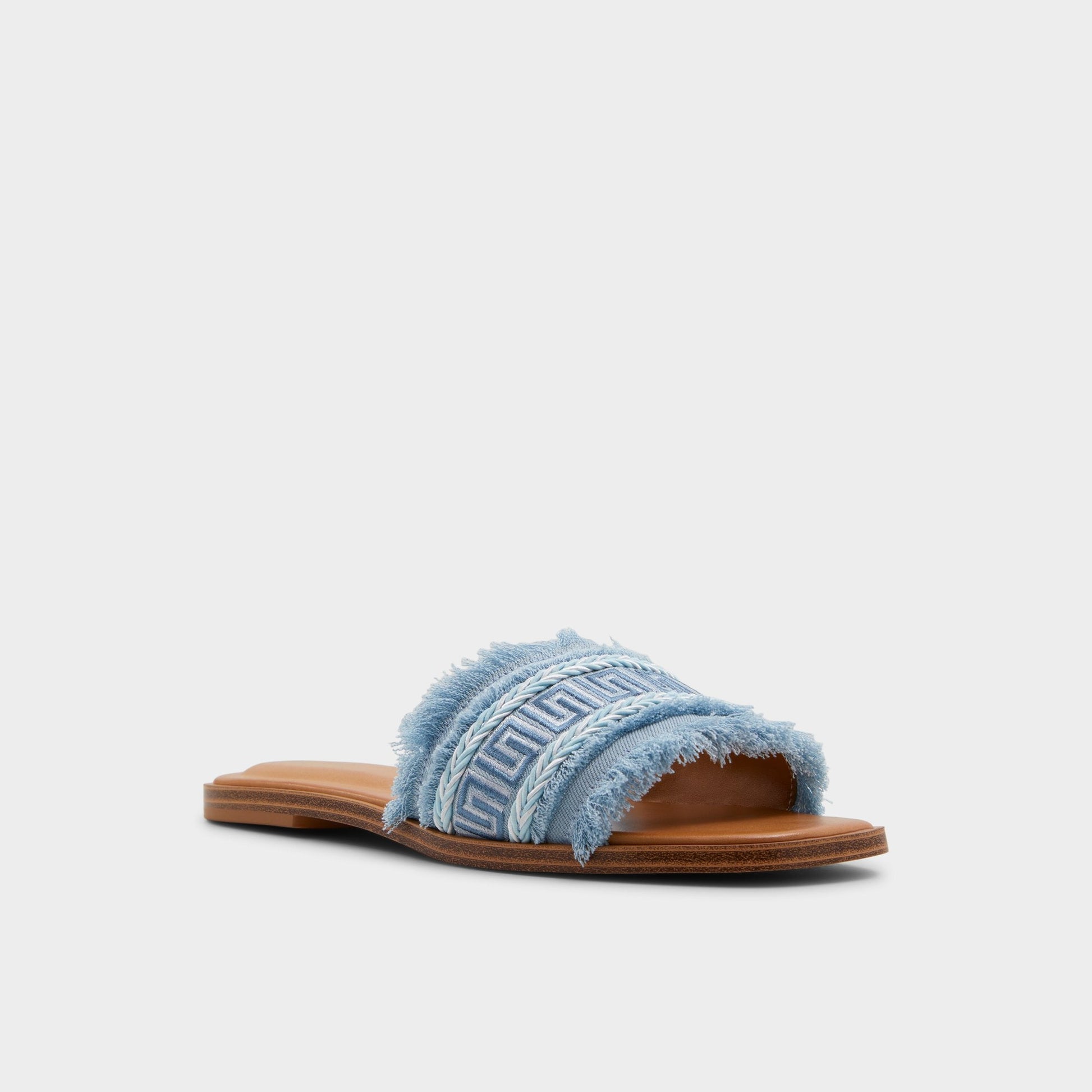 Nalani Medium Blue Women's Flats - Slide sandal Aldo Medium Blue