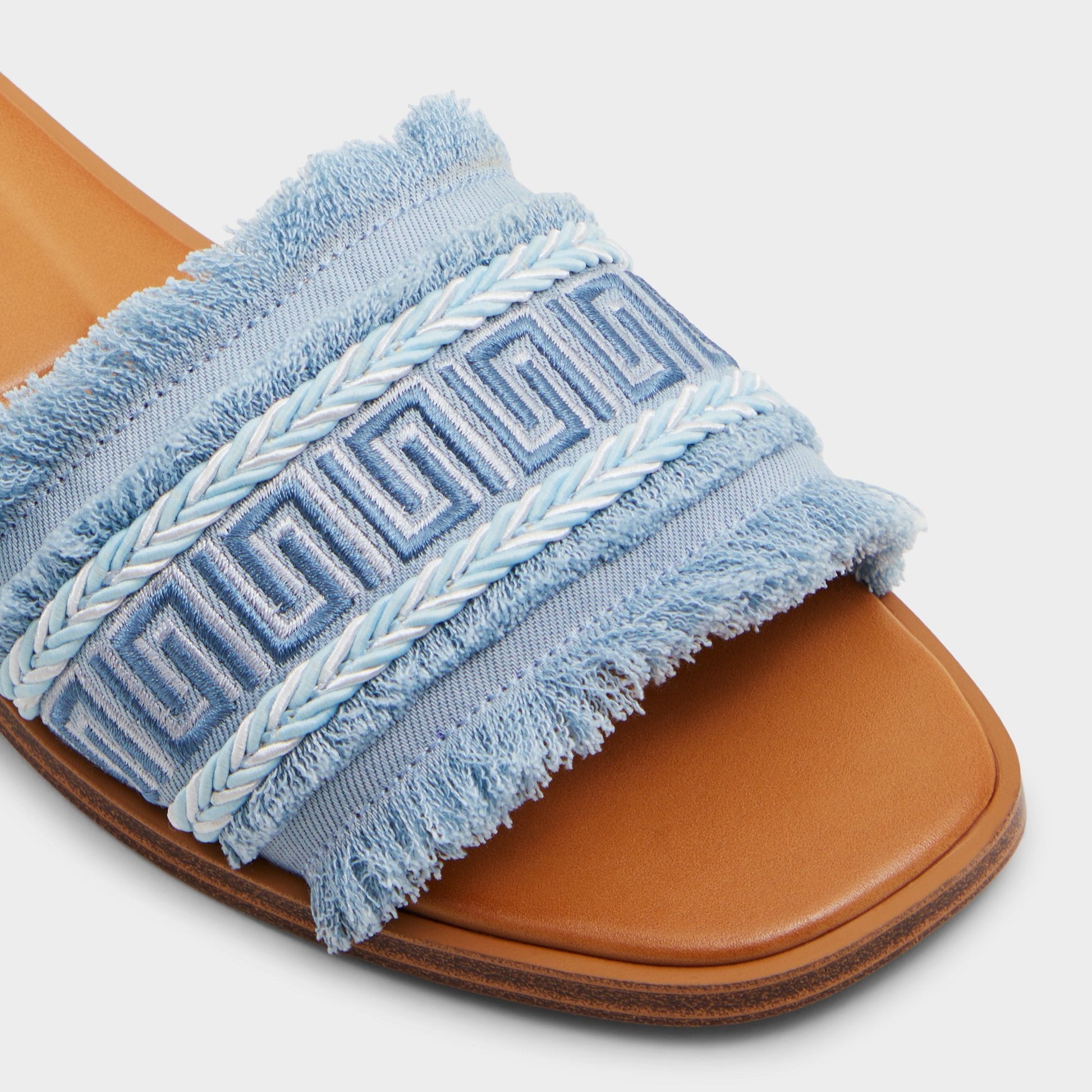 Nalani Medium Blue Women's Flats - Slide sandal Aldo Medium Blue