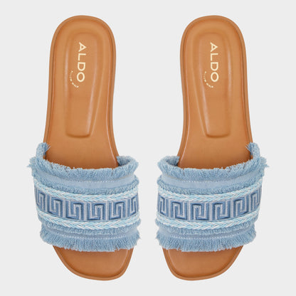 Nalani Medium Blue Women's Flats - Slide sandal Aldo Medium Blue