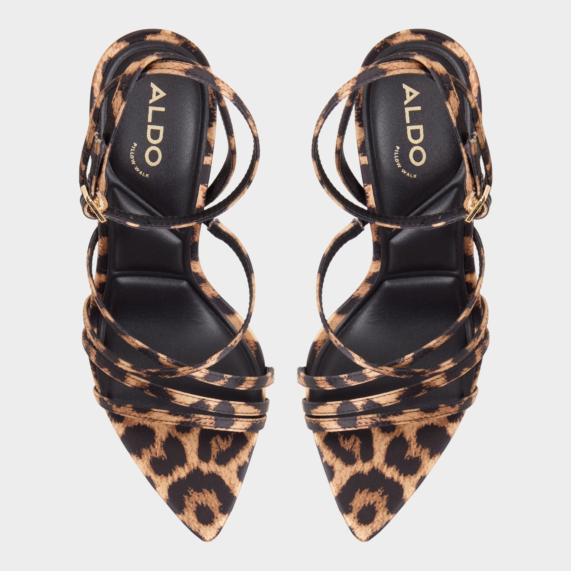 Solania Brown Multi Women's Strappy sandals - Strappy heeled sandal, Stiletto heel Aldo Brown Multi