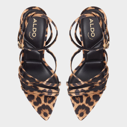Solania Brown Multi Women's Strappy sandals - Strappy heeled sandal, Stiletto heel Aldo Brown Multi