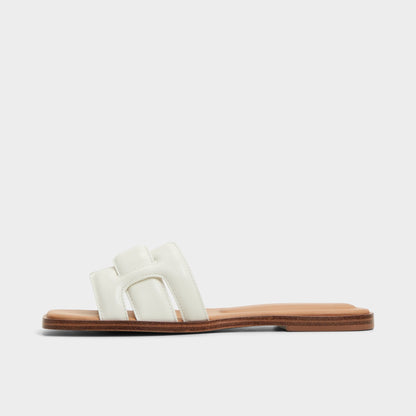 Eleny White Women's Flats - Slide sandal Aldo White