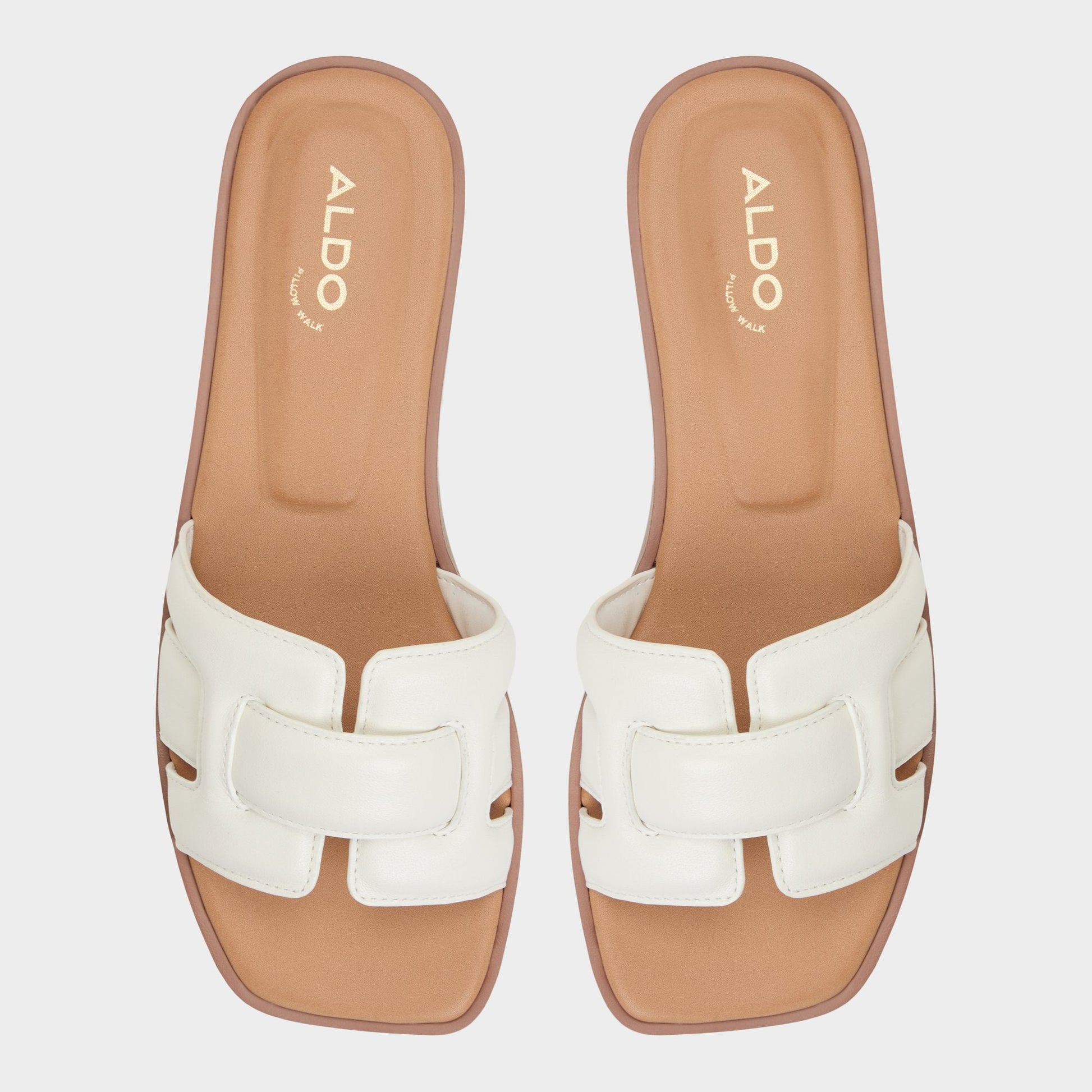 Eleny White Women's Flats - Slide sandal Aldo White
