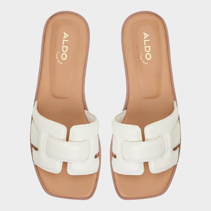 Eleny White Women's Flats - Slide sandal Aldo White