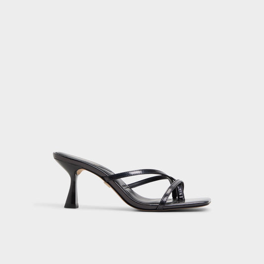 Calypsa Black Women's Animal Prints - Strappy heeled sandal, Block heel Aldo Black