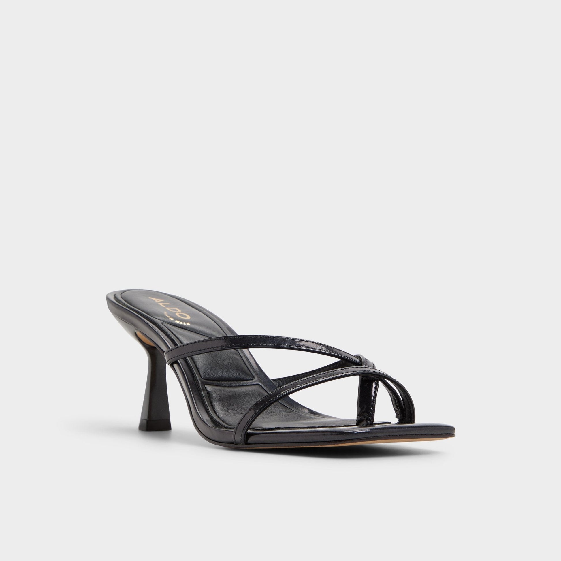 Calypsa Black Women's Animal Prints - Strappy heeled sandal, Block heel Aldo Black