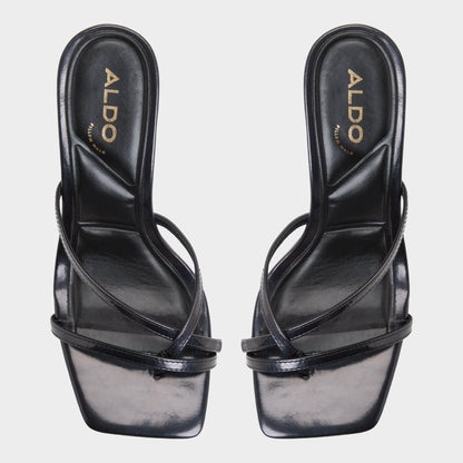 Calypsa Black Women's Animal Prints - Strappy heeled sandal, Block heel Aldo Black